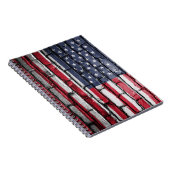 Amerikaanse vlag op de muur notitieboek (Rechterzijde)
