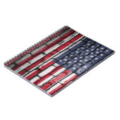 Amerikaanse vlag op de muur notitieboek (Linkerzijde)