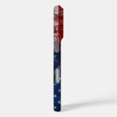 Amerikaanse vlag op de muur van Grunge Case-Mate iPhone Case (Achterkant / Rechts)