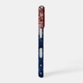 Amerikaanse vlag op de muur van Grunge iPhone 16 Hoesje (Rechterkant)
