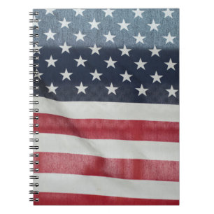 Amerikaanse vlag op de Sussex County Fair Notitieboek