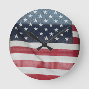 Amerikaanse vlag op de Sussex County Fair Ronde Klok