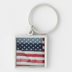 Amerikaanse vlag op de Sussex County Fair Sleutelhanger