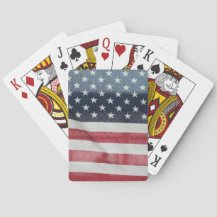 Amerikaanse vlag op de Sussex County Fair Speelkaarten