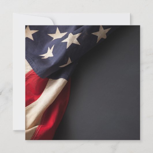 Amerikaanse vlag op een Chalkboard Aankondiging (Voorkant)