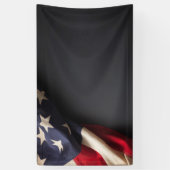Amerikaanse vlag op een Chalkboard Spandoek (Verticaal)