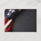 Amerikaanse vlag op een Chalkboard Visitekaartje (Voorkant)