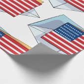 Amerikaanse vlag op een Kaart Cadeaupapier