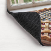 Amerikaanse vlag op een kersenpastei muismat (Hoek)