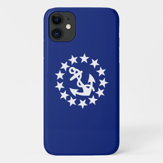 Amerikaanse vlag op een Nautical Yacht Anchor op b Case-Mate iPhone Case (Achterkant)
