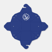 Amerikaanse vlag op een Nautical Yacht op een mari Bedankdoosjes (Uitgevouwen)