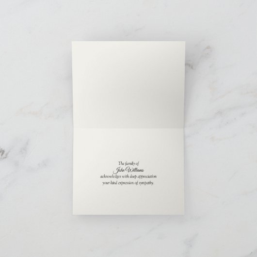 Amerikaanse vlag op een rustieke schuur Sympathy T Bedankkaart (Binnen)