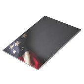  Amerikaanse vlag op het bord van Chalkboten Notitieblok (Schuin)