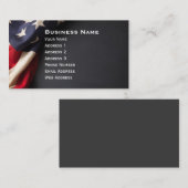  Amerikaanse vlag op het bord van Chalkboten Visitekaartje (Voorkant / Achterkant)