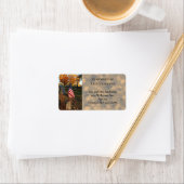 Amerikaanse vlag op historische gravemarkering / H Etiket (Insitu)