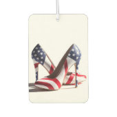 Amerikaanse vlag op hoge hakken luchtverfrisser (Voorkant)