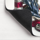 Amerikaanse vlag op hoop muismat (Hoek)