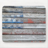 Amerikaanse vlag op hout muismat (Voorkant)