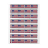 Amerikaanse vlag op koolstofvezelstijldecor adreslabel wikkel (Vel)