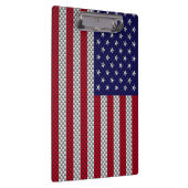 Amerikaanse vlag op koolstofvezelstijldecor klembord (Rechts)