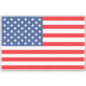 Amerikaanse Vlag op maat gesneden vinylSticker Sticker (Voorkant)