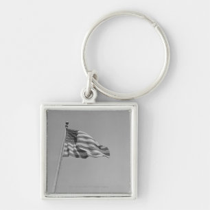 Amerikaanse vlag op mast sleutelhanger