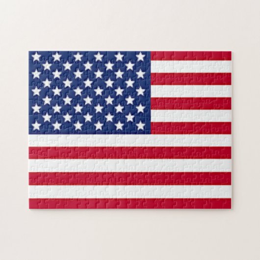 Amerikaanse vlag op Onafhankelijkheidsdag Legpuzzel (Horizontaal)