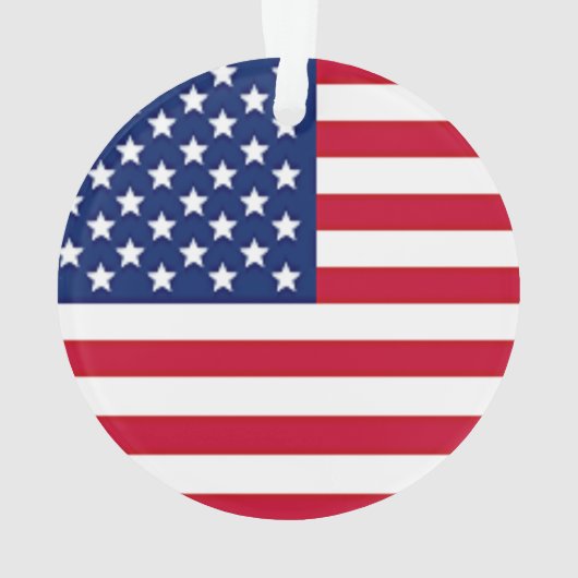 Amerikaanse vlag op Onafhankelijkheidsdag Ornament (achterkant)