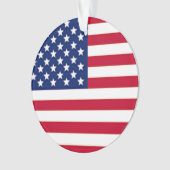 Amerikaanse vlag op Onafhankelijkheidsdag Ornament (voorkant)