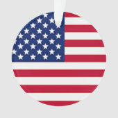 Amerikaanse vlag op Onafhankelijkheidsdag Ornament (voorkant)