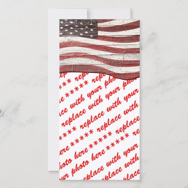 Amerikaanse vlag op roestvrijhout (Voorkant)