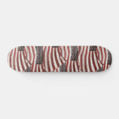 Amerikaanse vlag op roestvrijhout persoonlijk skateboard (Horizontaal)