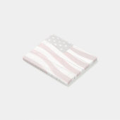 Amerikaanse vlag op roestvrijhout post-it® notes (Schuin)