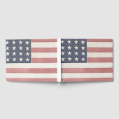 Amerikaanse vlag op rustieke wijze gastenboek (Volledig)