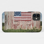 Amerikaanse vlag op schuur geschilderd Case-Mate iPhone case (Achterkant (horizontaal))