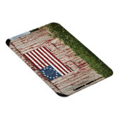 Amerikaanse vlag op schuur geschilderd magneet (Rechterzijde)