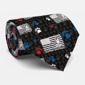 Amerikaanse vlag op Shepherd Dog Stropdas (Opgerold)