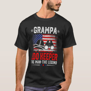 Amerikaanse Vlag Opa Dierenverzorger De Leg T-shirt