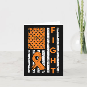 Amerikaanse vlag Oranje lint leukemie bewustzijn Kaart