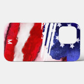 *~* Amerikaanse vlag Oude Glory Patriot Monogram Case-Mate iPhone Case (Achterkant (horizontaal))