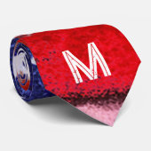 *~* Amerikaanse vlag Oude Glory Patriot Monogram Stropdas (Opgerold)