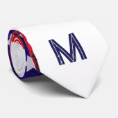 *~* Amerikaanse vlag Oude Glory Patriotic Monogram Stropdas (Opgerold)