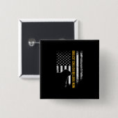 Amerikaanse vlag oudste Engelse Bulldog Vierkante Button 5,1 Cm (Voorkant /achterkant)