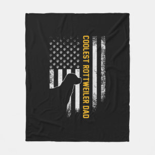 Amerikaanse vlag: oudste rottweiler pa Fleece Deken
