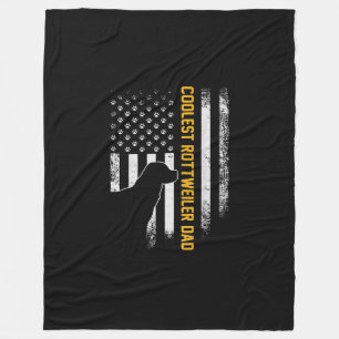 Amerikaanse vlag: oudste rottweiler pa Fleece Deken