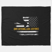 Amerikaanse vlag: oudste rottweiler pa Fleece Deken (Voorkant (Horizontaal))
