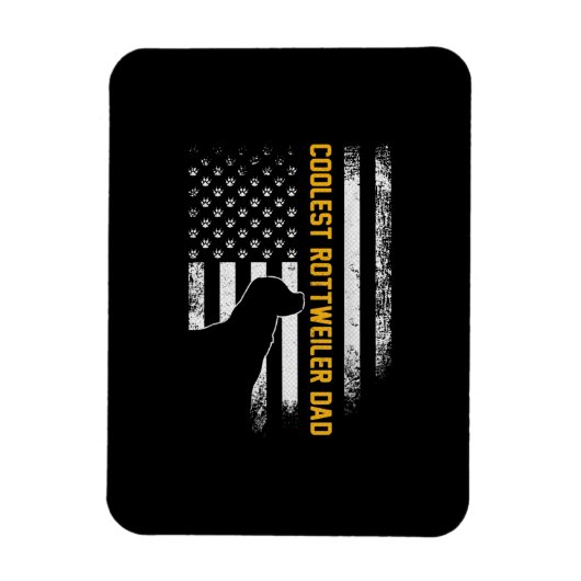 Amerikaanse vlag: oudste rottweiler pa Magneet (Verticaal)