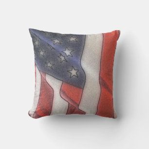 Amerikaanse vlag Outdoor Pillow Buitenkussen