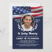 Amerikaanse vlag Ovaal Photo Life Celebration Kaart (Voorkant)