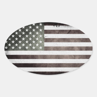 Amerikaanse vlag ovale sticker